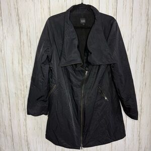 Eileen Fisher Black Layered Jacket Large